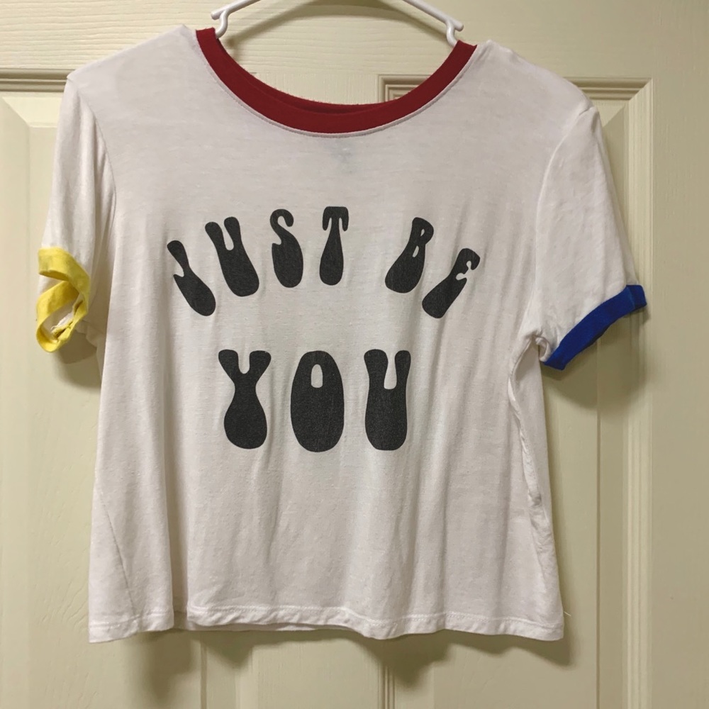 Forever 21 Cropped “Just Be You” Shirt